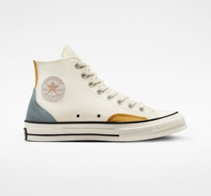 Converse Chuck 70 Color Block Grijs Geel | 6148-QHYTA