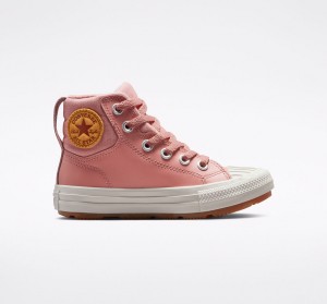 Converse Chuck Taylor All Star Berkshire Boot Leren Roze Roze | 6851-YMJIU