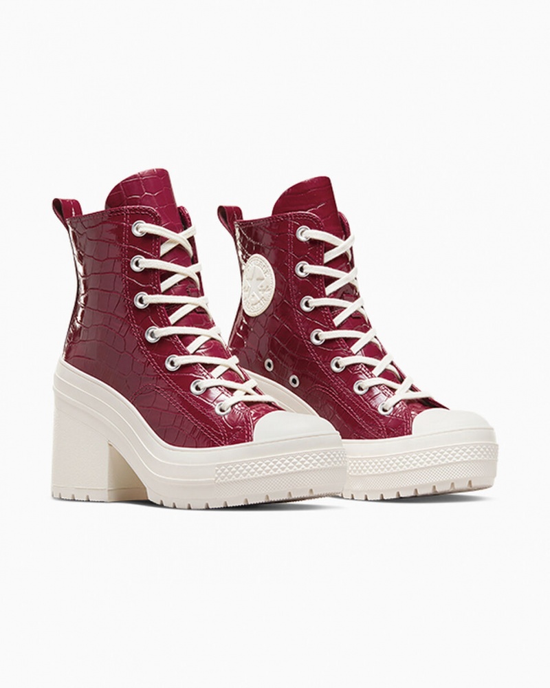 Converse Chuck 70 De Luxe Heel Embossed Cabernet / Cabernet / Egret | 1962-MGNEX