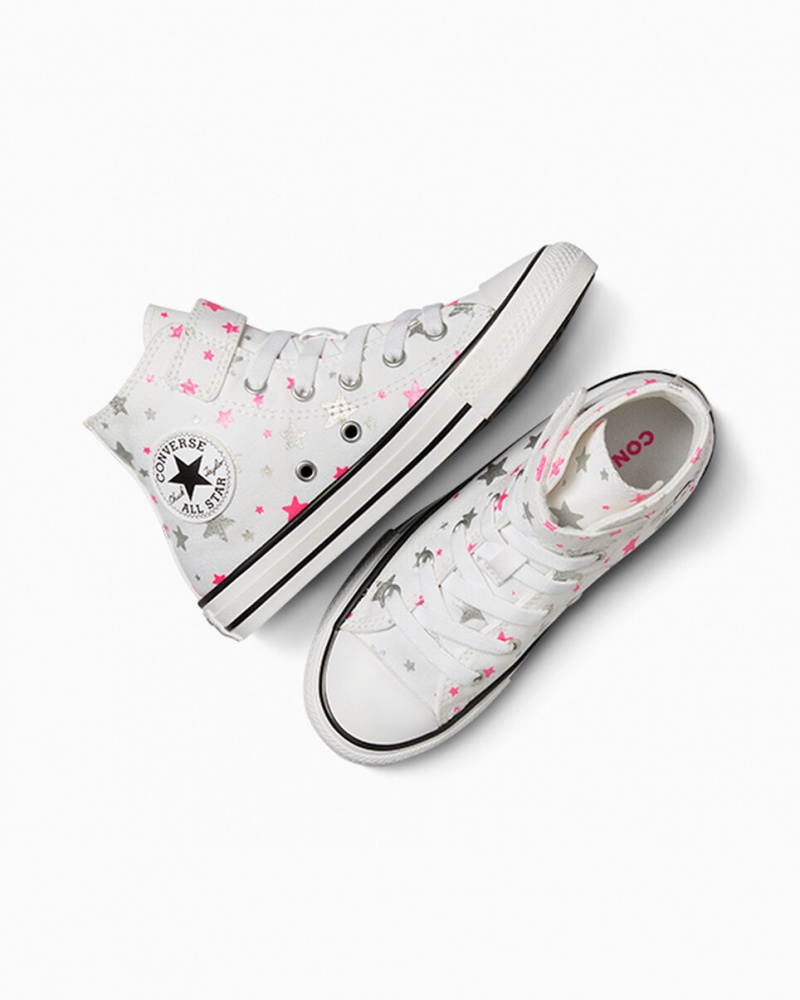 Converse Chuck Taylor All Star Easy On Sparkle Wit Roze Wit | 7203-YHTUZ