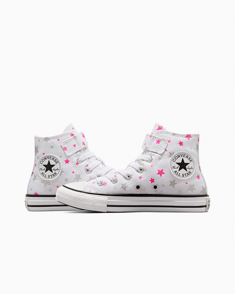 Converse Chuck Taylor All Star Easy On Sparkle Wit Roze Wit | 7203-YHTUZ