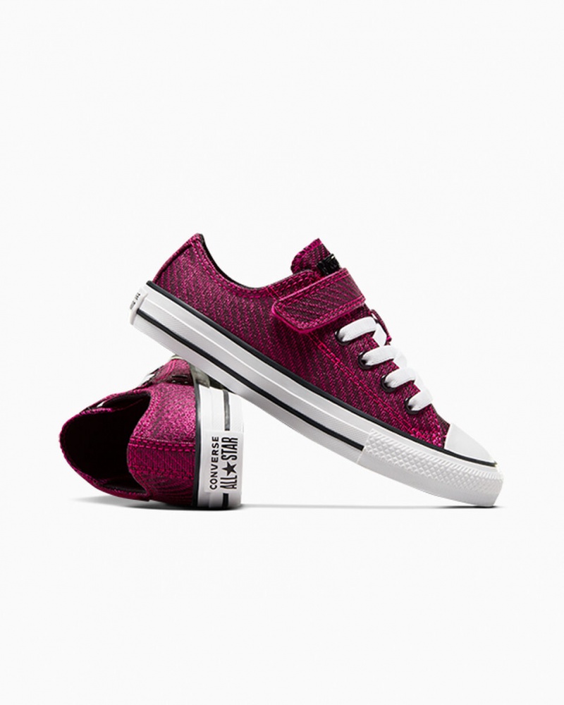 Converse Chuck Taylor All Star Easy On Sparkle Roze Wit Zwart | 6791-KVMRJ