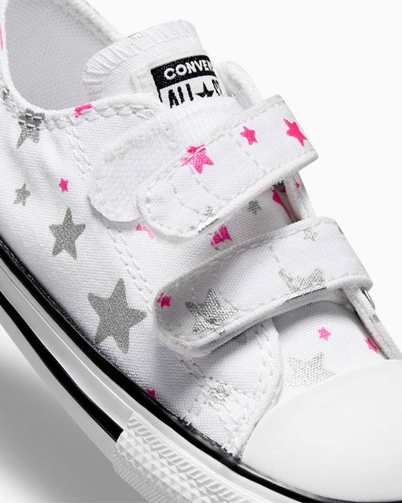 Converse Chuck Taylor All Star Easy On Sparkle Wit Roze Wit | 9254-MHDIC