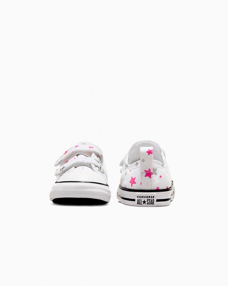 Converse Chuck Taylor All Star Easy On Sparkle Wit Roze Wit | 9254-MHDIC