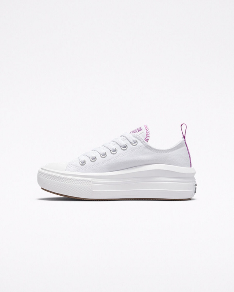 Converse Chuck Taylor All Star Move Platform Wit Paars Wit | 5827-BNXJH