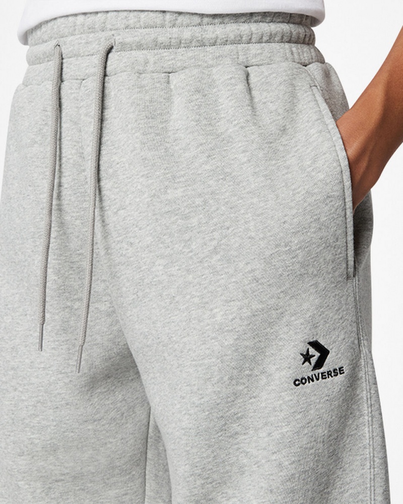 Converse Converse Go-To Embroidered Star Chevron Standard-Fit Fleece Sweatpant Grijs | 6584-SUDZC